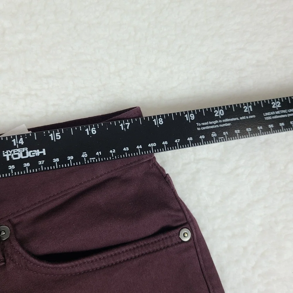 Banana Republic Traveler Pants Mens 34x34 Burgundy Red Slim‎ Performance Chino *